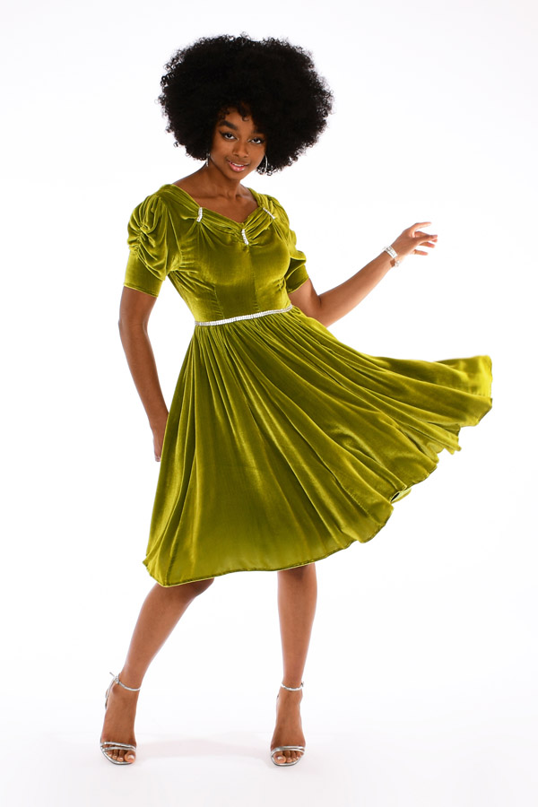 Dress with Rhinestones  Order a Formal Swing Dress - Dorothy Zudora