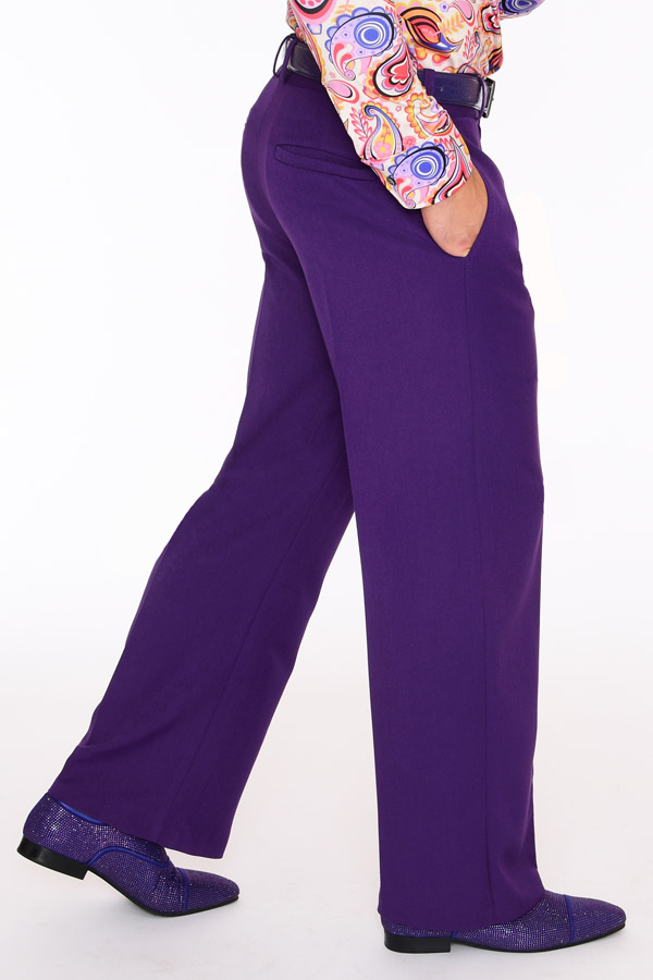 zara (pantalones) | Purple pants outfit, Belted pants, Purple trousers  outfit